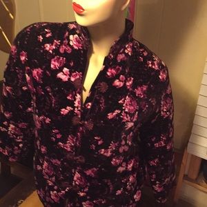 Quilted floral stylish jacket